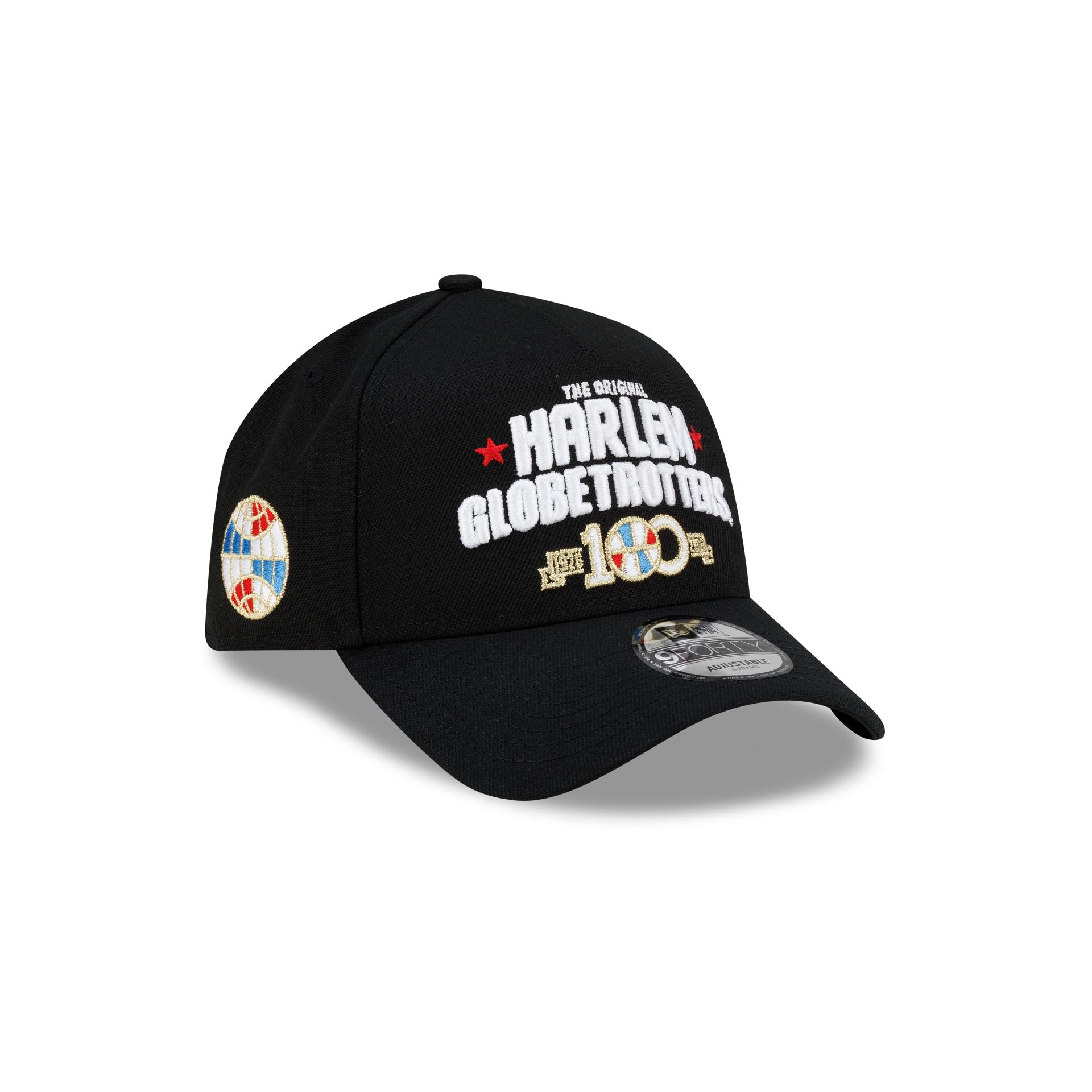 Harlem Globetrotters 100th Anniversary Black 9FORTY A-Frame Snapback H