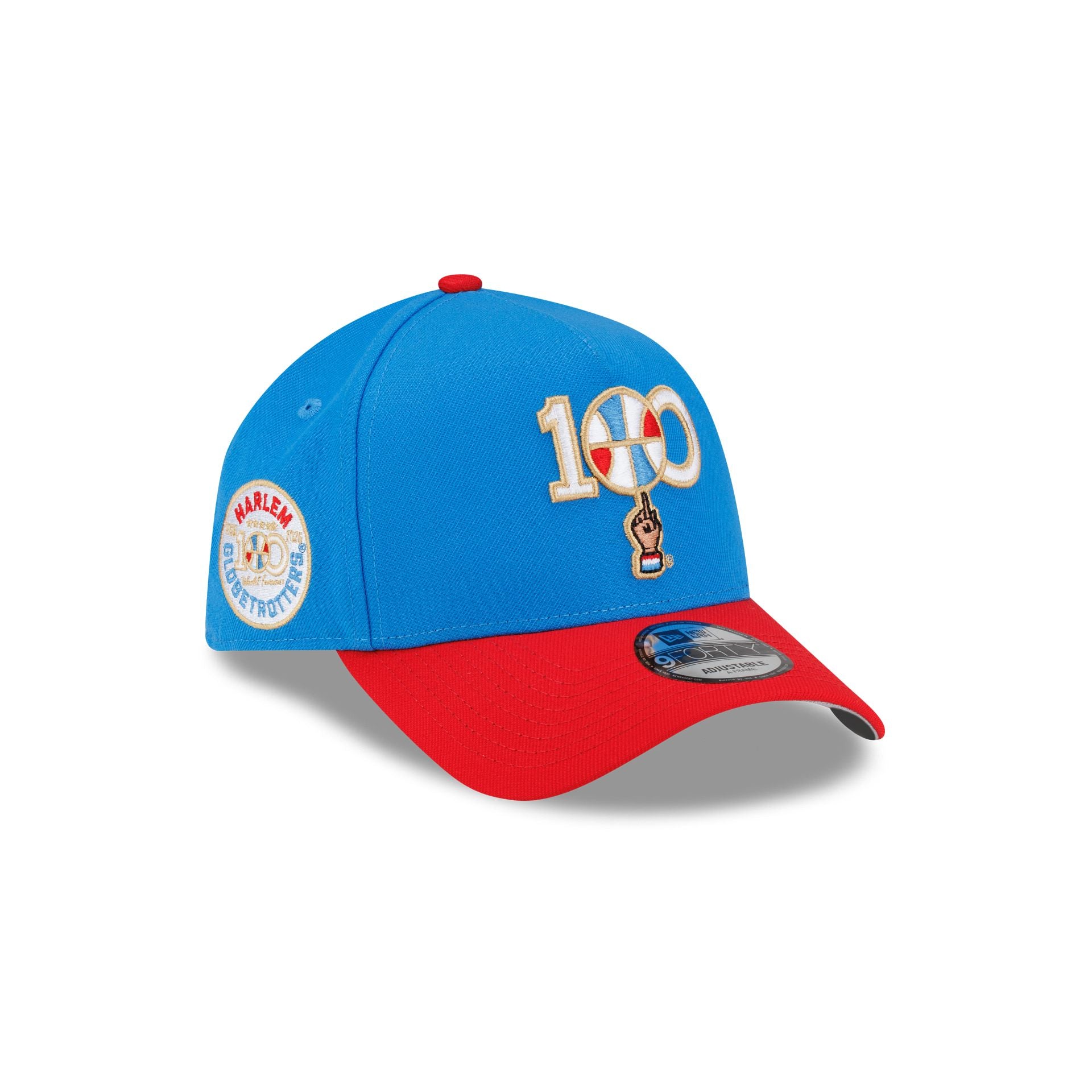 Harlem Globetrotters 100th Anniversary Blue 9FORTY A-Frame Snapback Ha