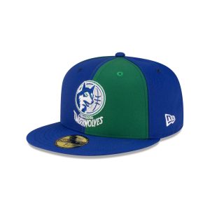 Minnesota Timberwolves Hardwood Classics 80s Pinwheel 59FIFTY Fitted H