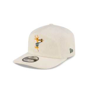 Milwaukee Bucks Hardwood Classics 80s Chrome Corduroy 19TWENTY Adjusta