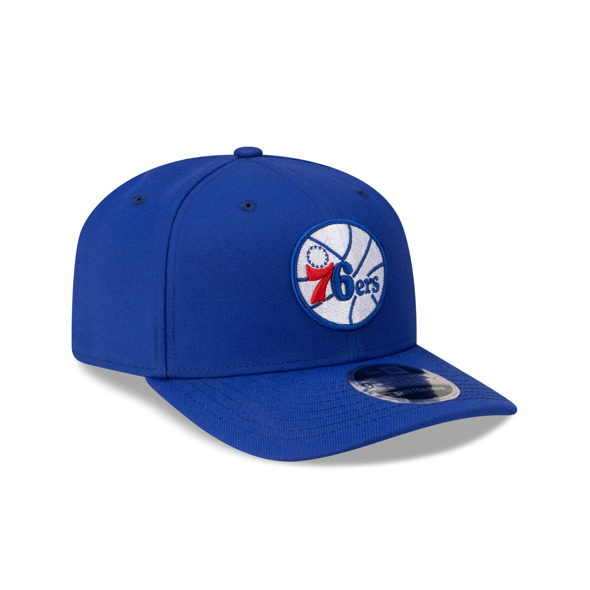 Philadelphia 76ers Hardwood Classics 80s 9SEVENTY Stretch-Snap Hat - Image 3
