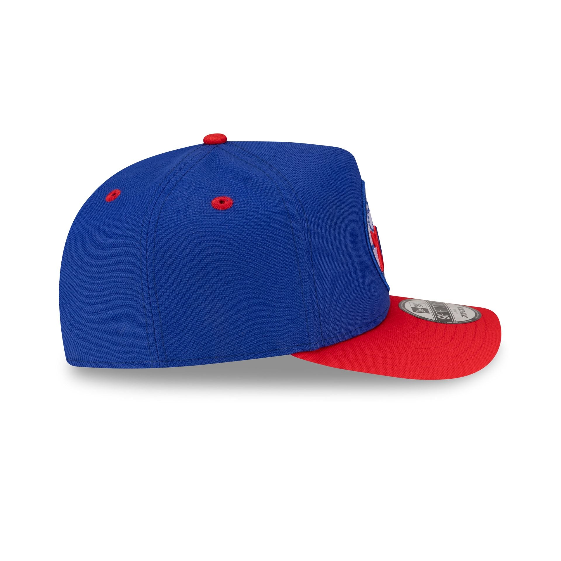 Philadelphia 76ers Hardwood Classics 80s Two Tone 9FIFTY A-Frame Snapback Hat - Image 5
