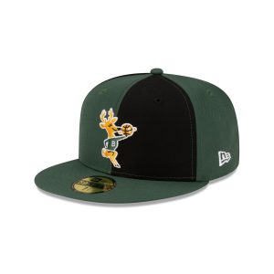 Milwaukee Bucks Hardwood Classics 80s Pinwheel 59FIFTY Fitted Hat