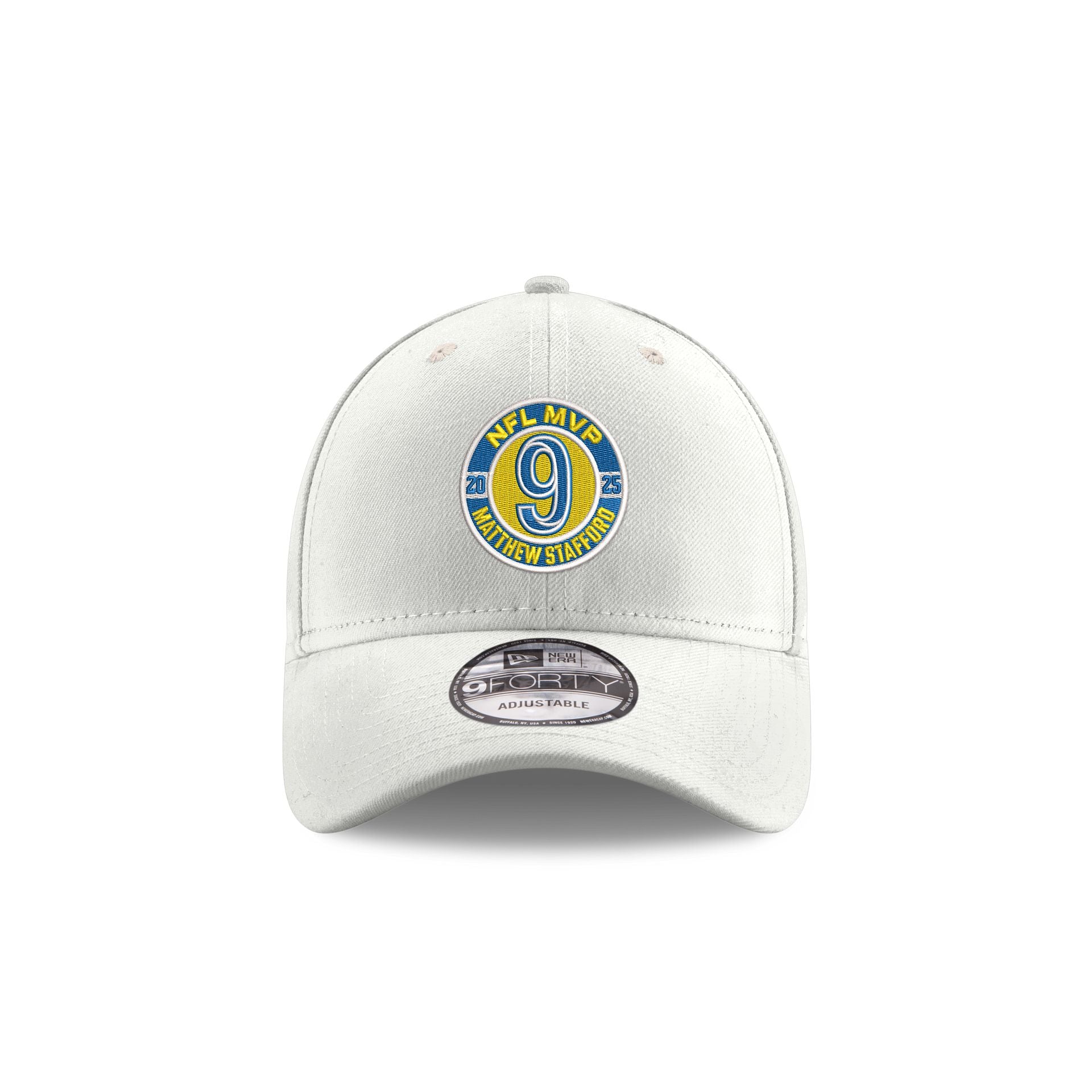 Los Angeles Rams Matthew Stafford 2025 MVP Emblem 9FORTY Adjustable Ha - Image 2