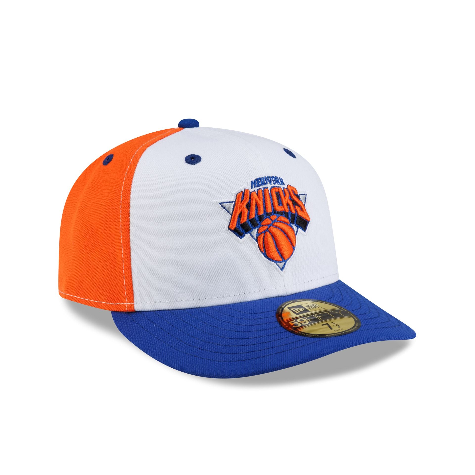 New York Knicks Hardwood Classics 90s White 59FIFTY Fitted Hat - Image 3