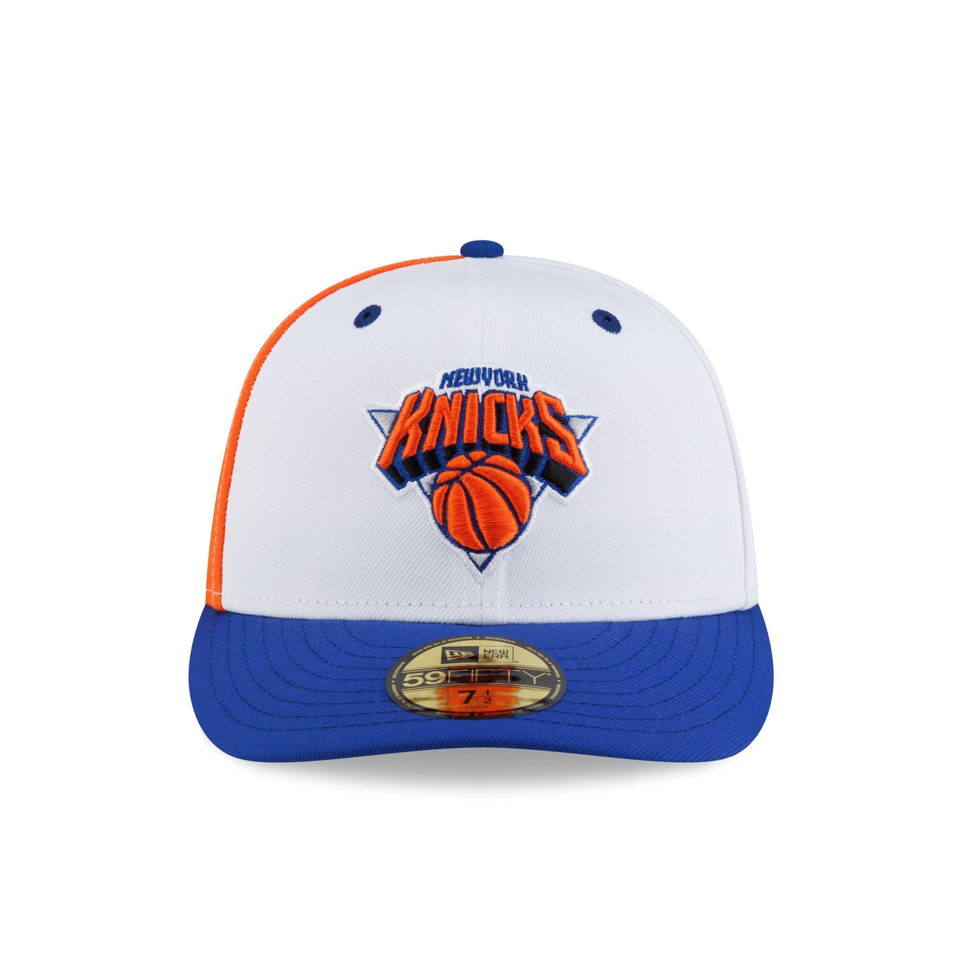 New York Knicks Hardwood Classics 90s White 59FIFTY Fitted Hat - Image 2