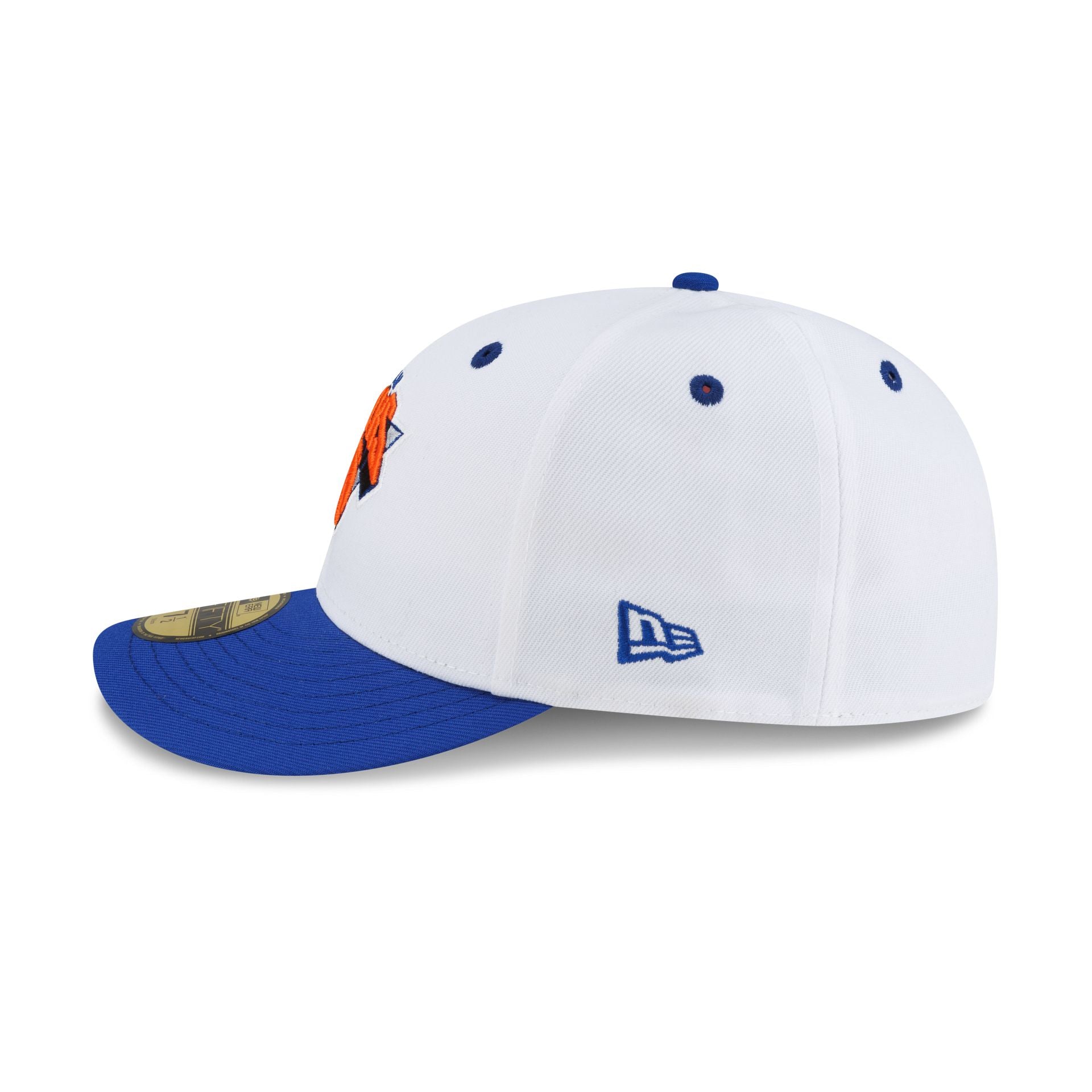 New York Knicks Hardwood Classics 90s White 59FIFTY Fitted Hat - Image 4
