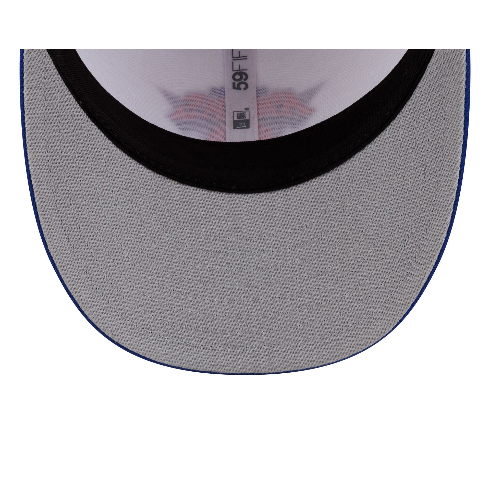 New York Knicks Hardwood Classics 90s White 59FIFTY Fitted Hat - Image 7