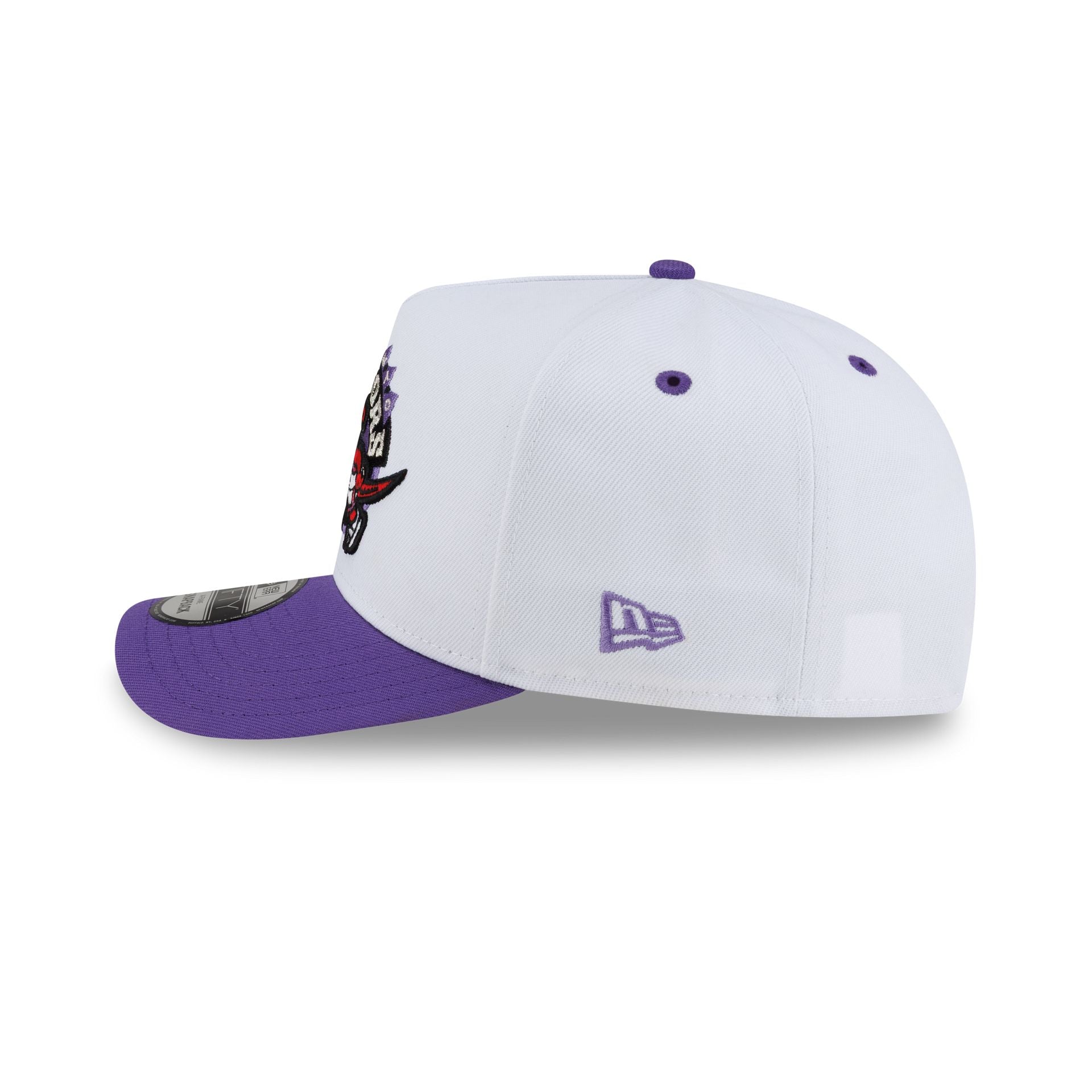Toronto Raptors Hardwood Classics 90s Panel 9FIFTY A-Frame Snapback Hat - Image 4