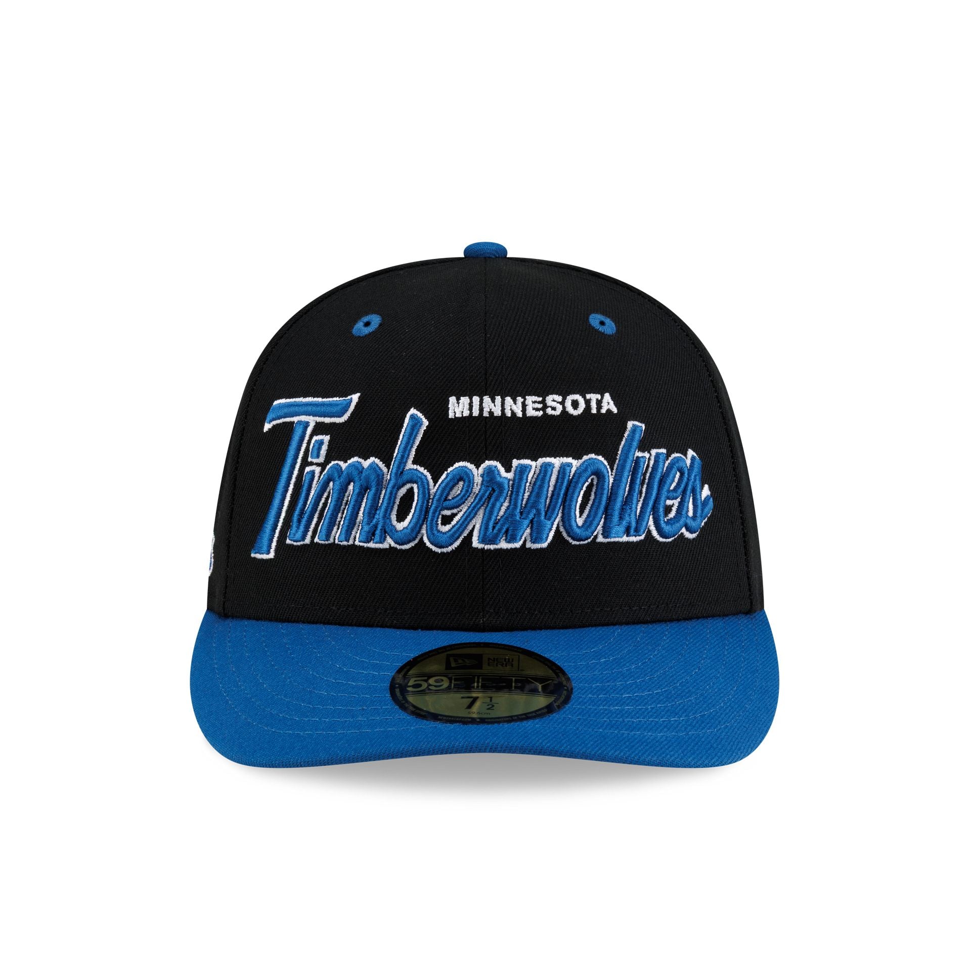Minnesota Timberwolves Hardwood Classics 90s Script 59FIFTY Fitted Hat - Image 2