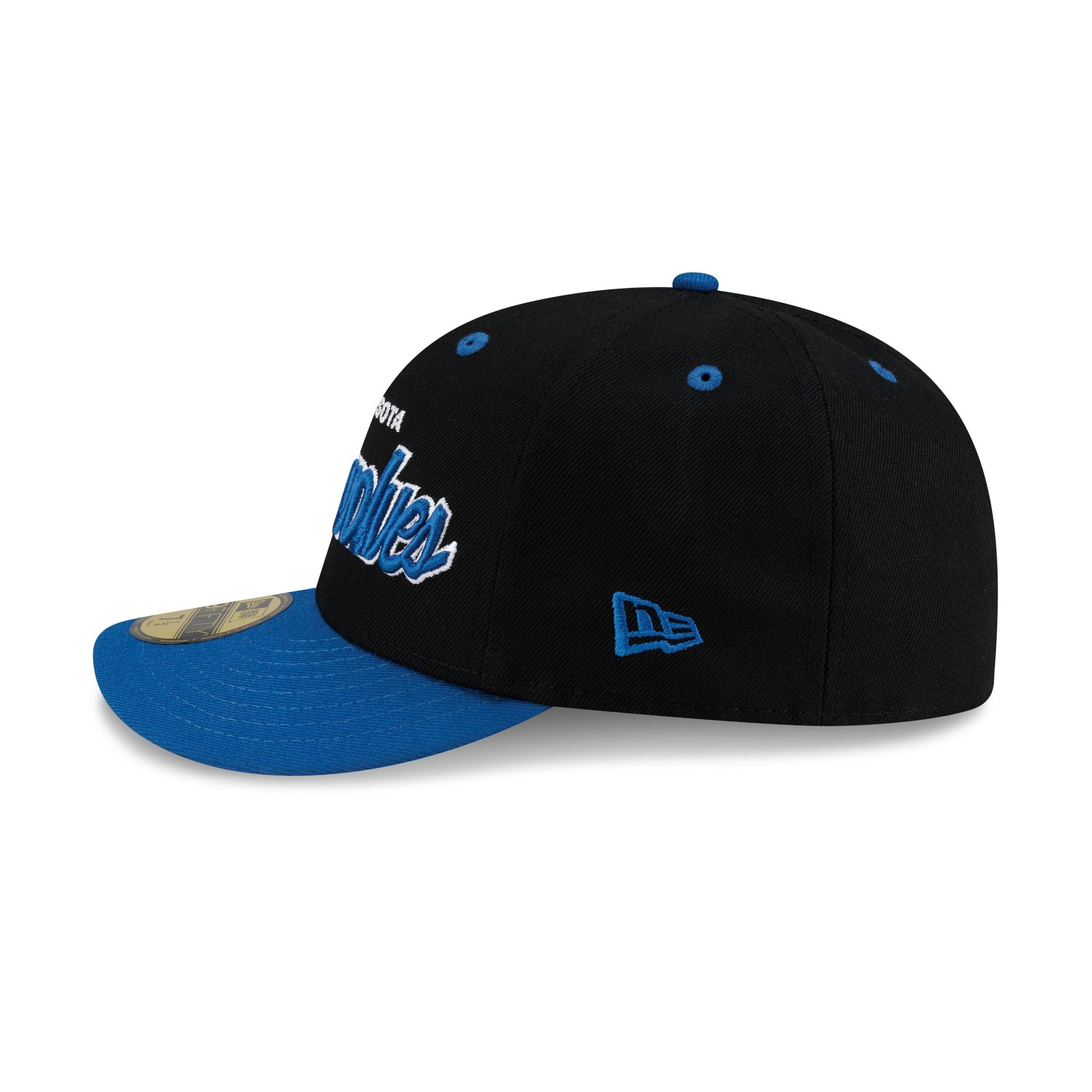 Minnesota Timberwolves Hardwood Classics 90s Script 59FIFTY Fitted Hat - Image 5