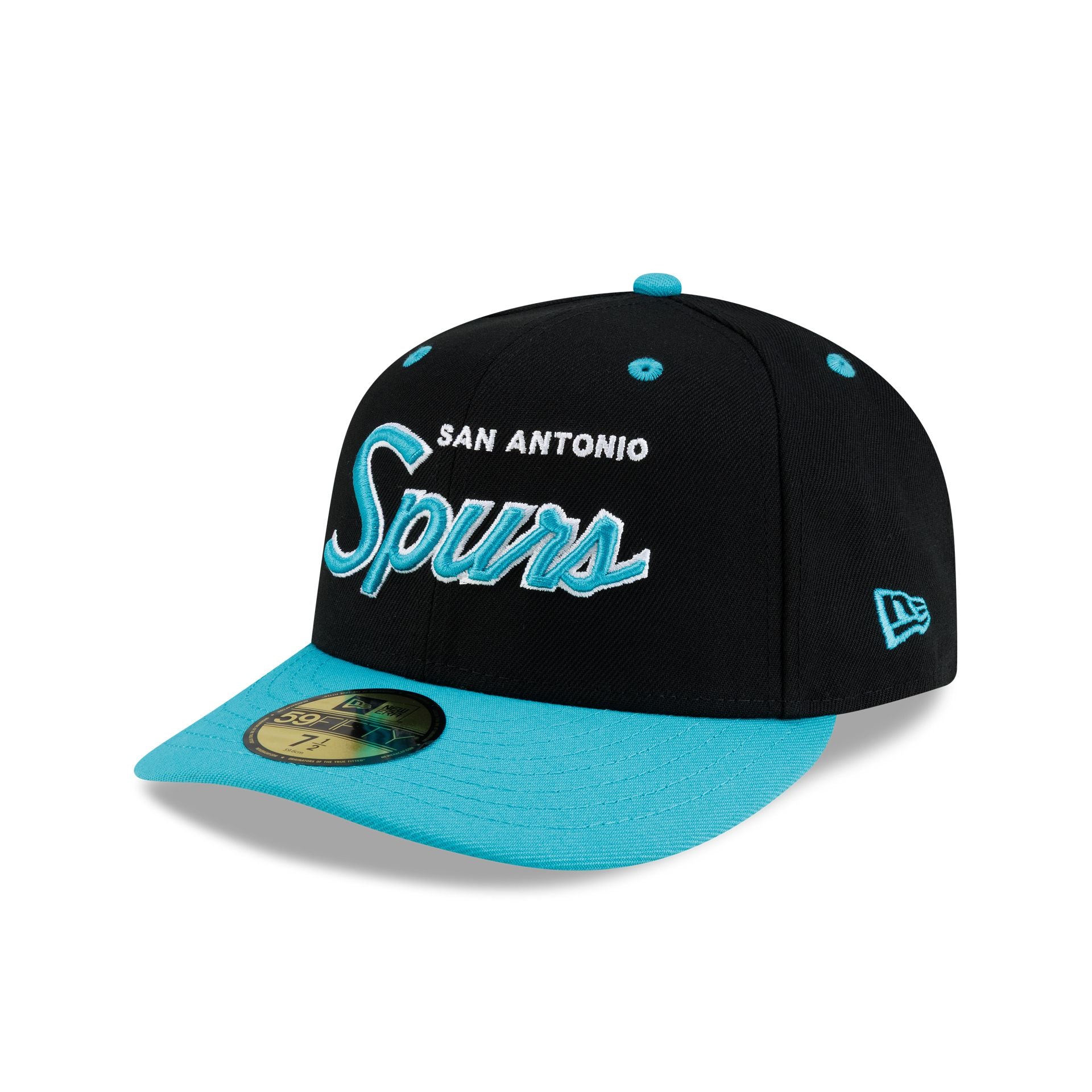 San Antonio Spurs Hardwood Classics 90s Script 59FIFTY Fitted Hat - Image 3