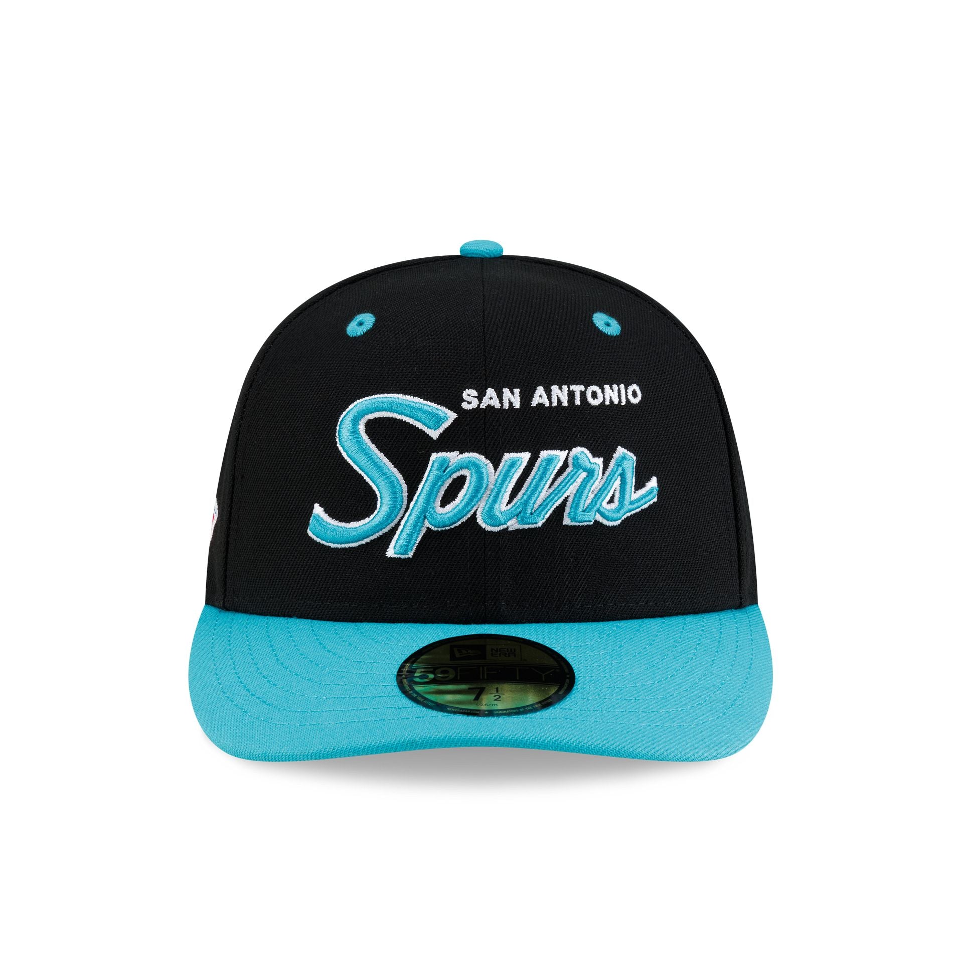 San Antonio Spurs Hardwood Classics 90s Script 59FIFTY Fitted Hat - Image 2