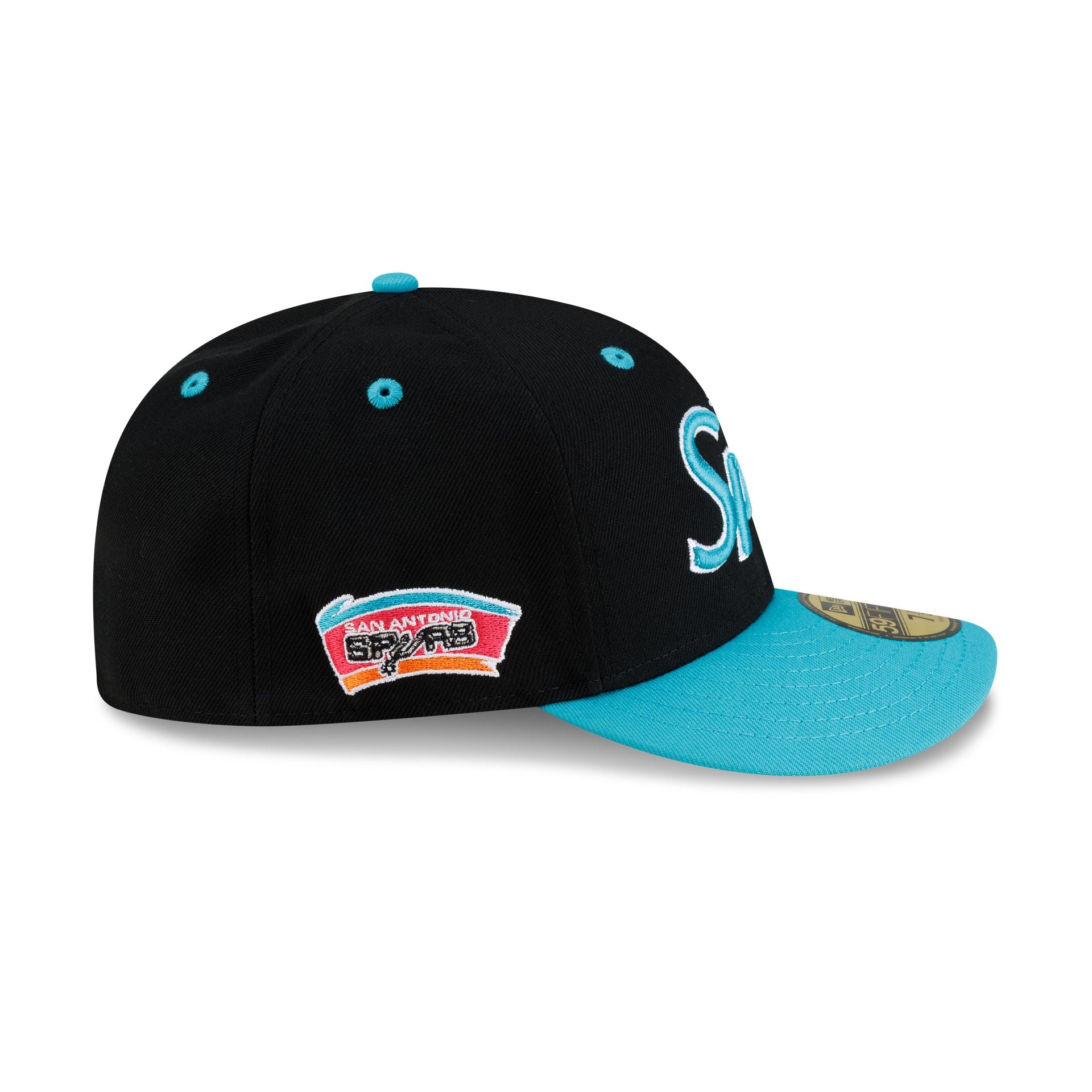 San Antonio Spurs Hardwood Classics 90s Script 59FIFTY Fitted Hat - Image 4