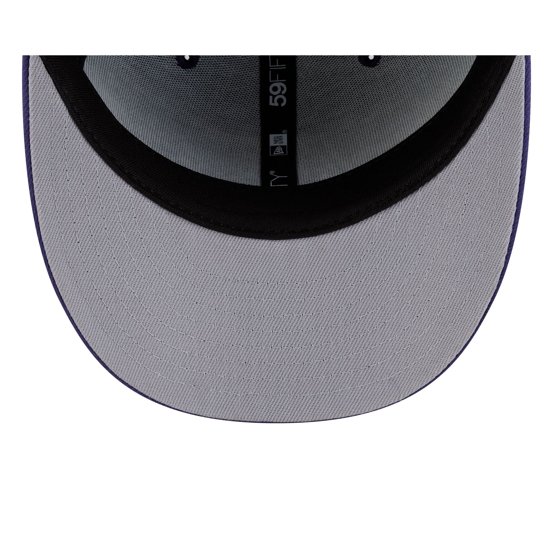 Utah Jazz Hardwood Classics 90s Script 59FIFTY Fitted Hat - Image 7