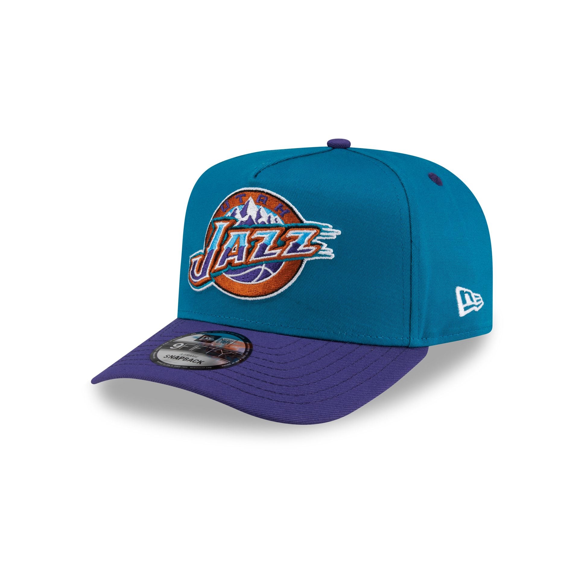 Utah Jazz Hardwood Classics 90s All-Star Weekend 9FIFTY A-Frame Snapback Hat - Image 3