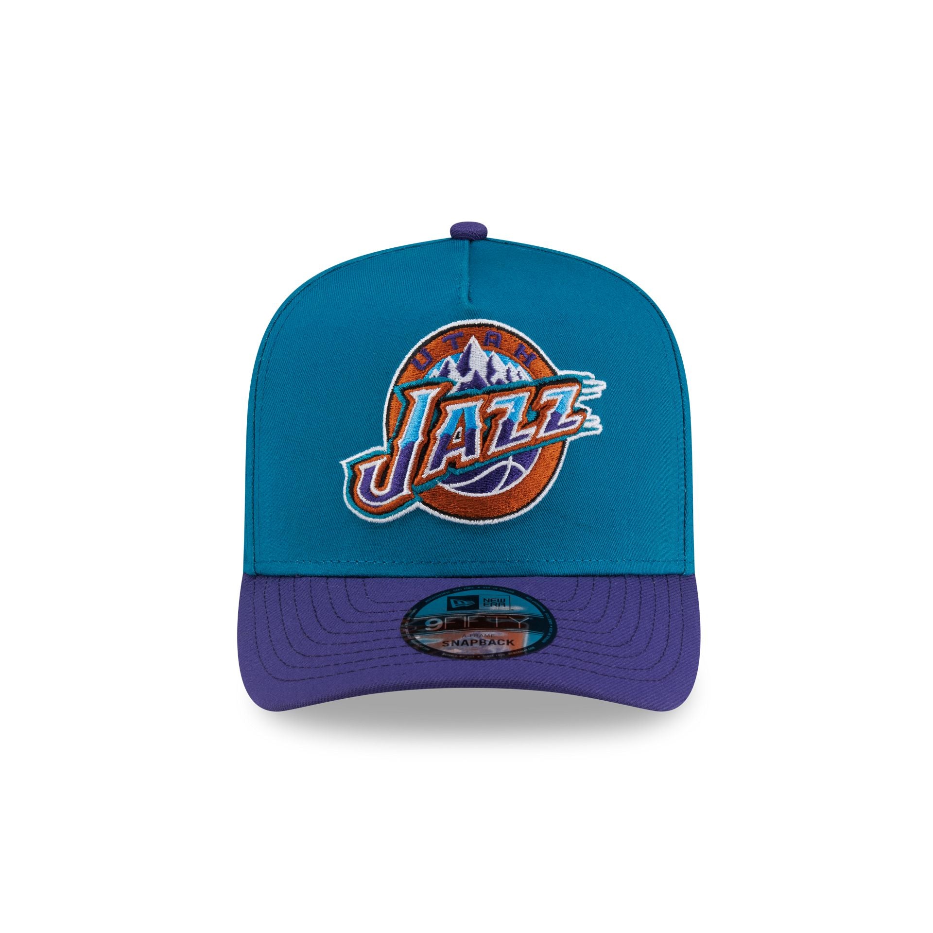 Utah Jazz Hardwood Classics 90s All-Star Weekend 9FIFTY A-Frame Snapback Hat - Image 2