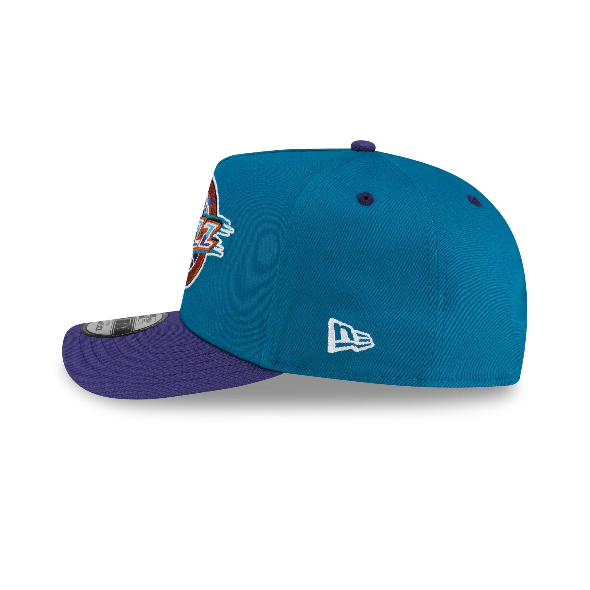 Utah Jazz Hardwood Classics 90s All-Star Weekend 9FIFTY A-Frame Snapback Hat - Image 5