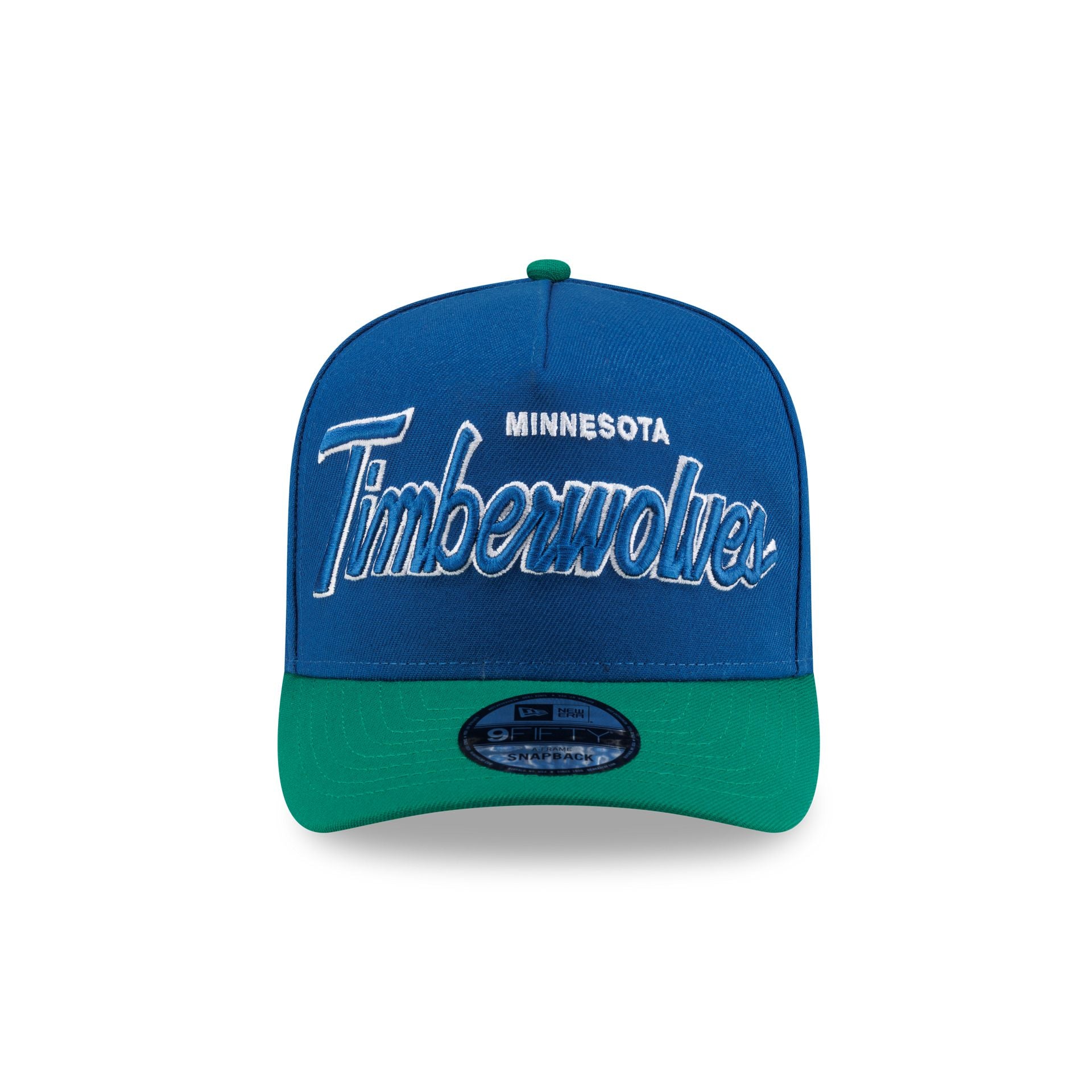 Minnesota Timberwolves Hardwood Classics 90s Script 9FIFTY A-Frame Sna - Image 2