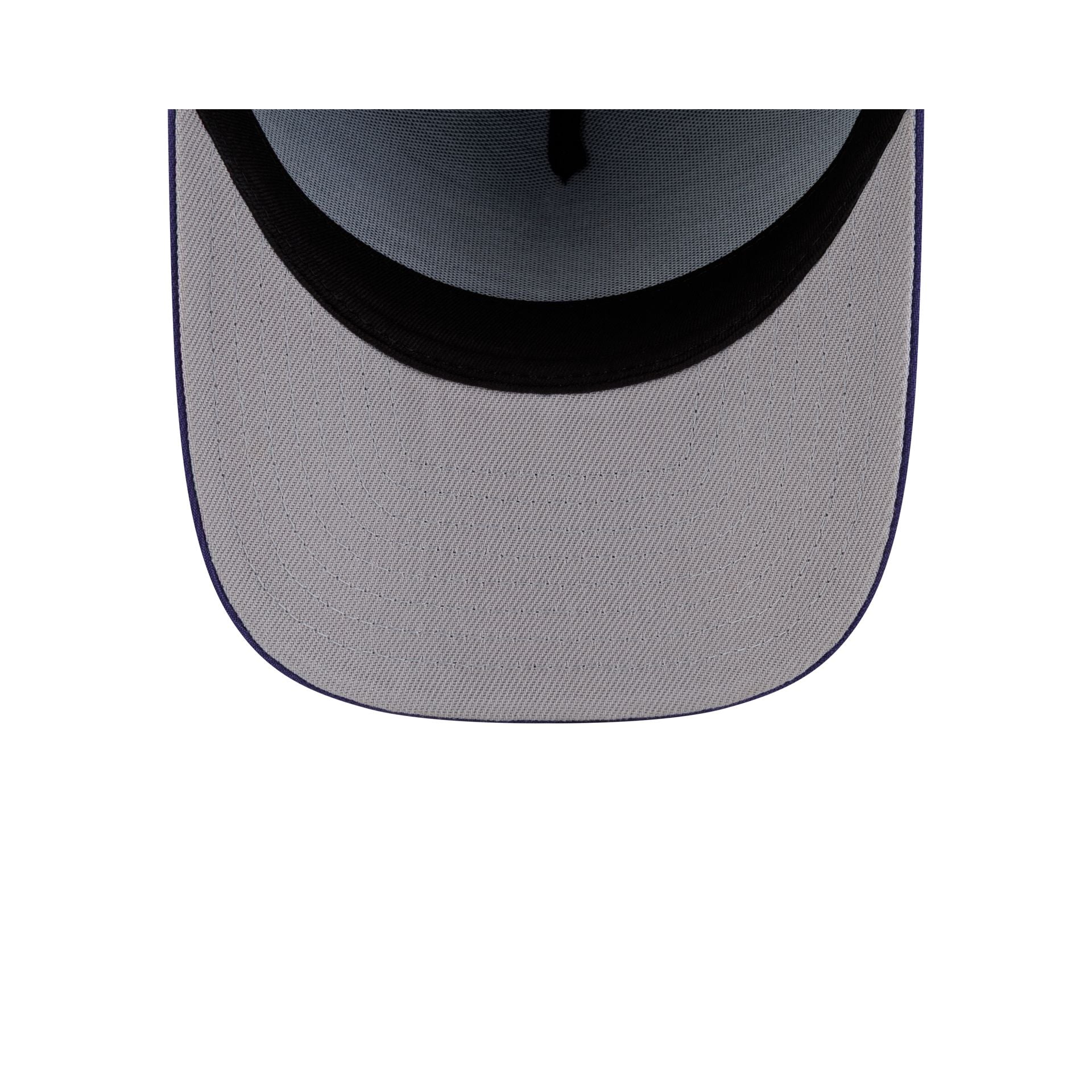 Utah Jazz Hardwood Classics 90s Script 9FIFTY A-Frame Snapback Hat - Image 7