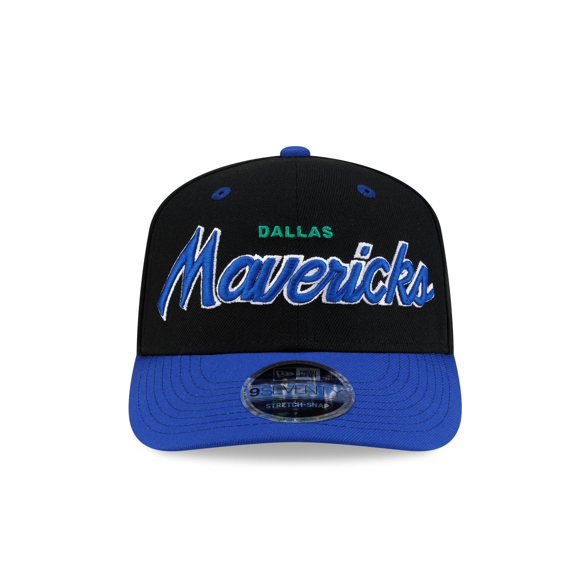 Dallas Mavericks Hardwood Classics 90s Script 9SEVENTY Stretch-Snap Ha - Image 2