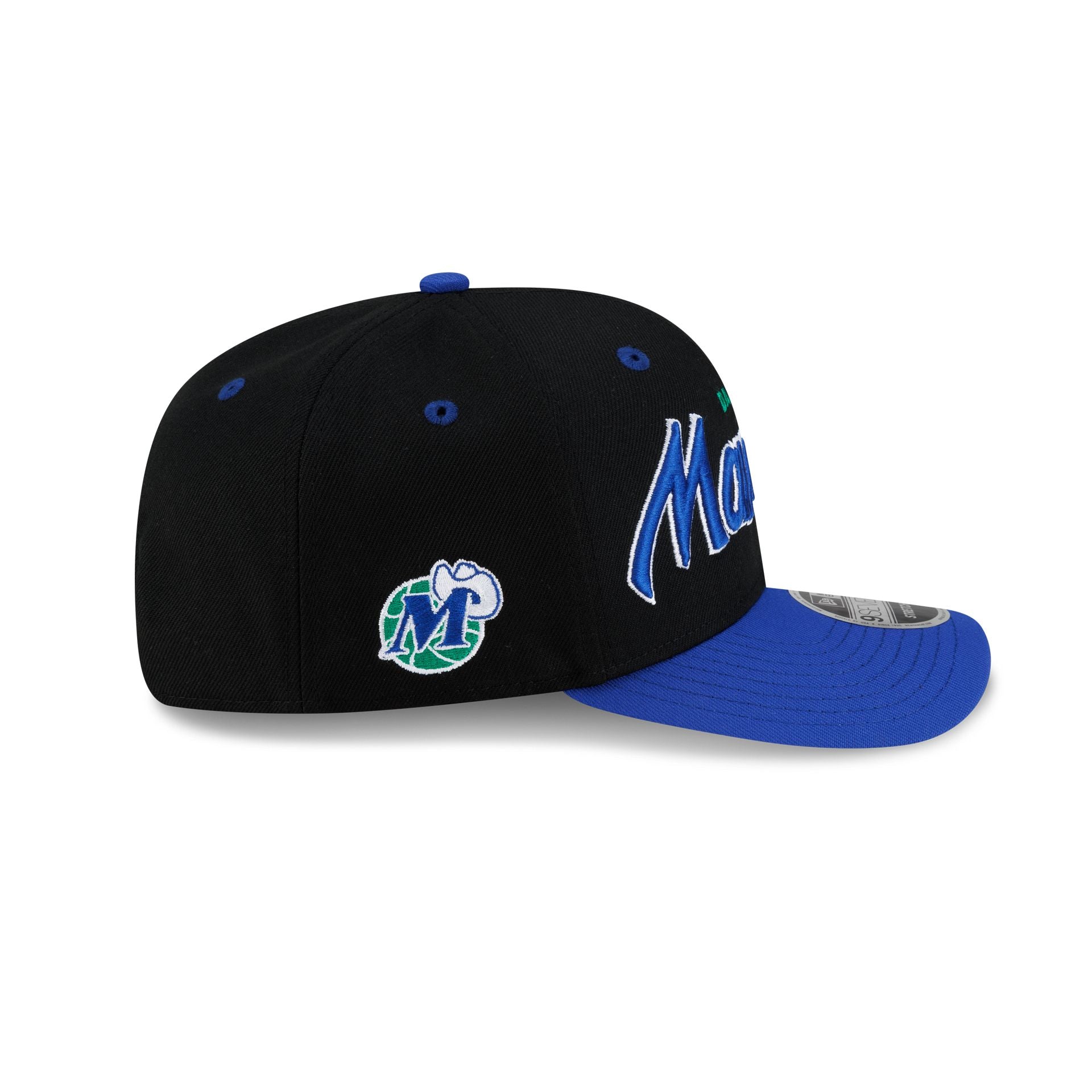 Dallas Mavericks Hardwood Classics 90s Script 9SEVENTY Stretch-Snap Ha - Image 4