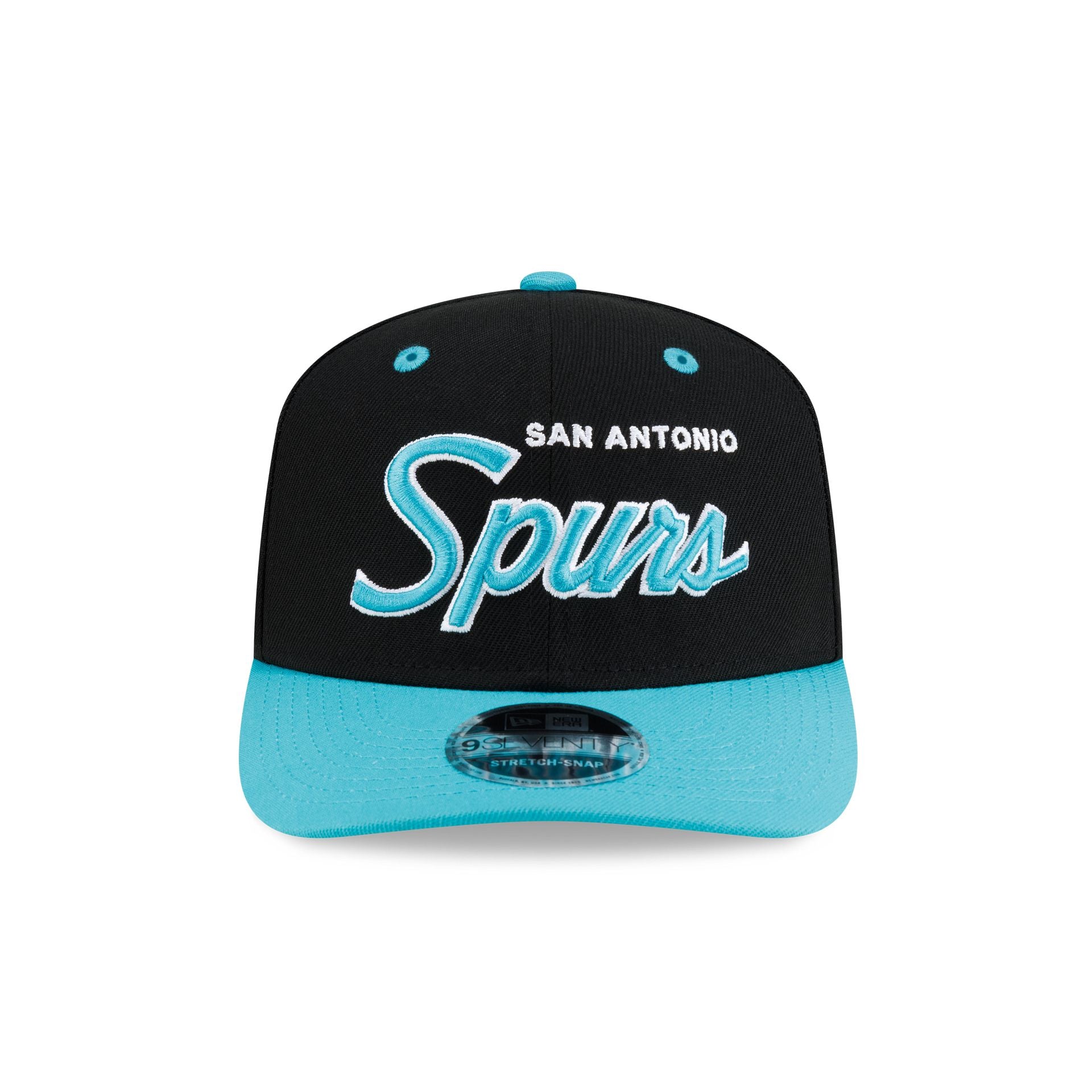 San Antonio Spurs Hardwood Classics 90s Script 9SEVENTY Stretch-Snap H - Image 2