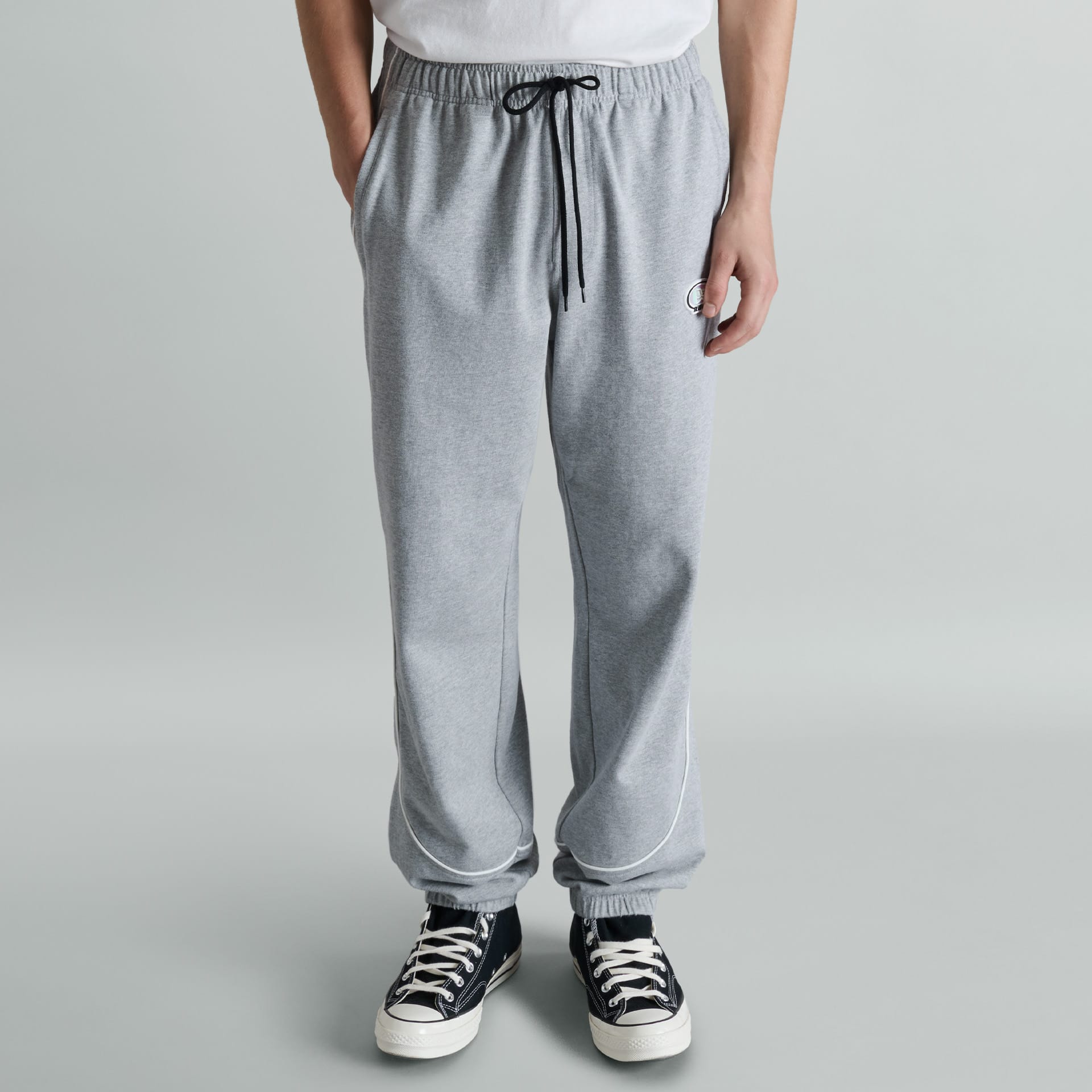 Shoreline Heather Gray Track Jogger