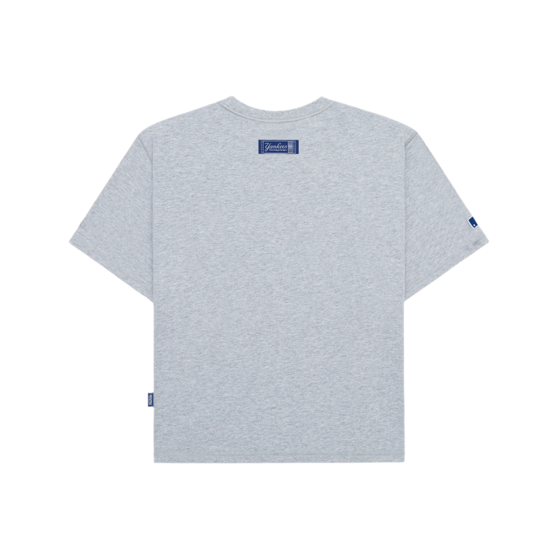 New York or Nowhere x New York Yankees Heather Gray Relaxed Motto Short-Sleeve T-Shirt - Image 2