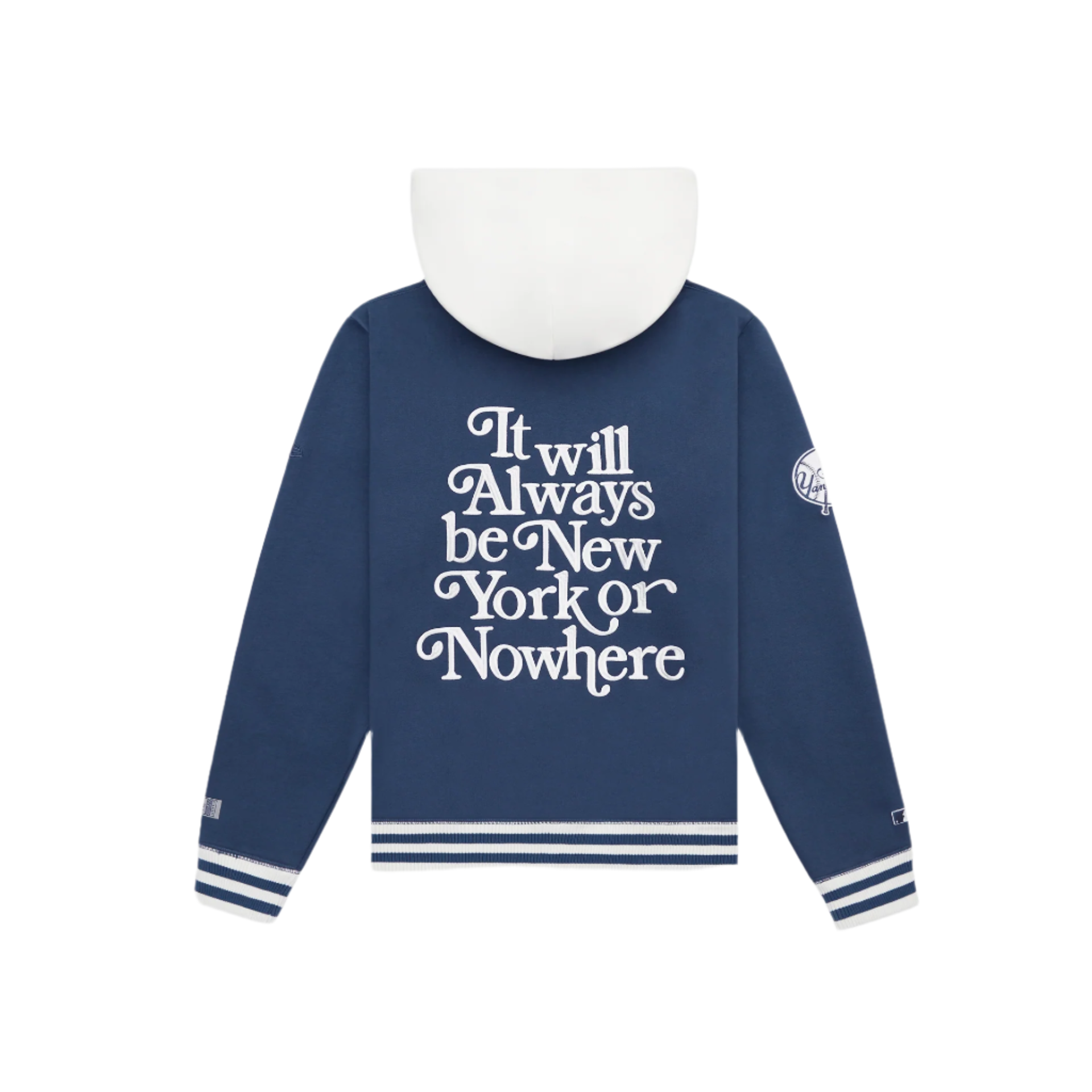 New York or Nowhere x New York Yankees Navy Motto Hoodie - Image 2