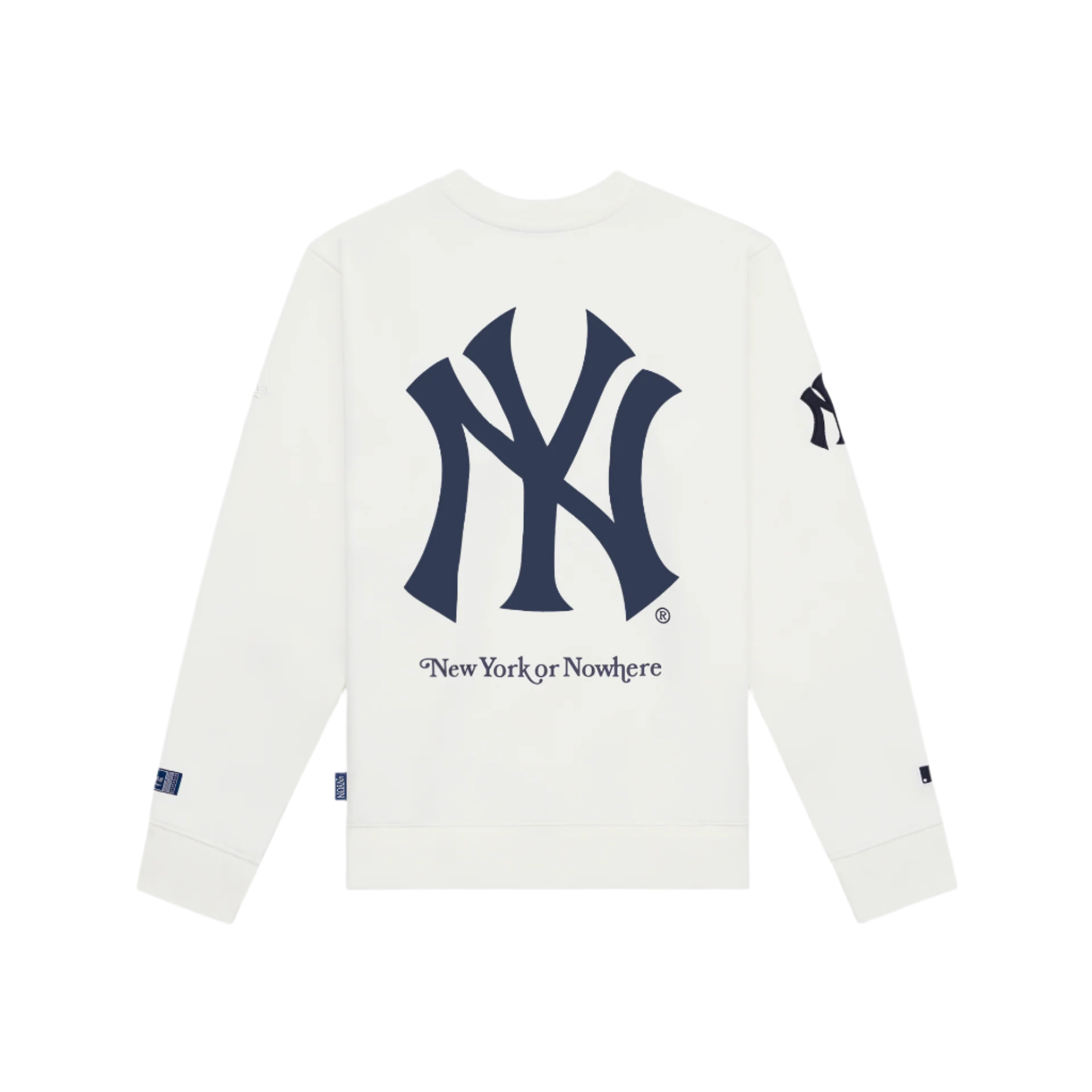 New York or Nowhere x New York Yankees Optic White Crewneck - Image 2