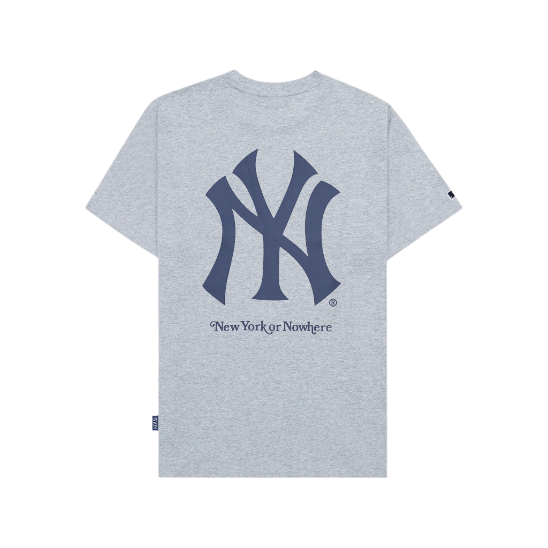 New York or Nowhere x New York Yankees Heather Gray Short-Sleeve T-Shirt - Image 2