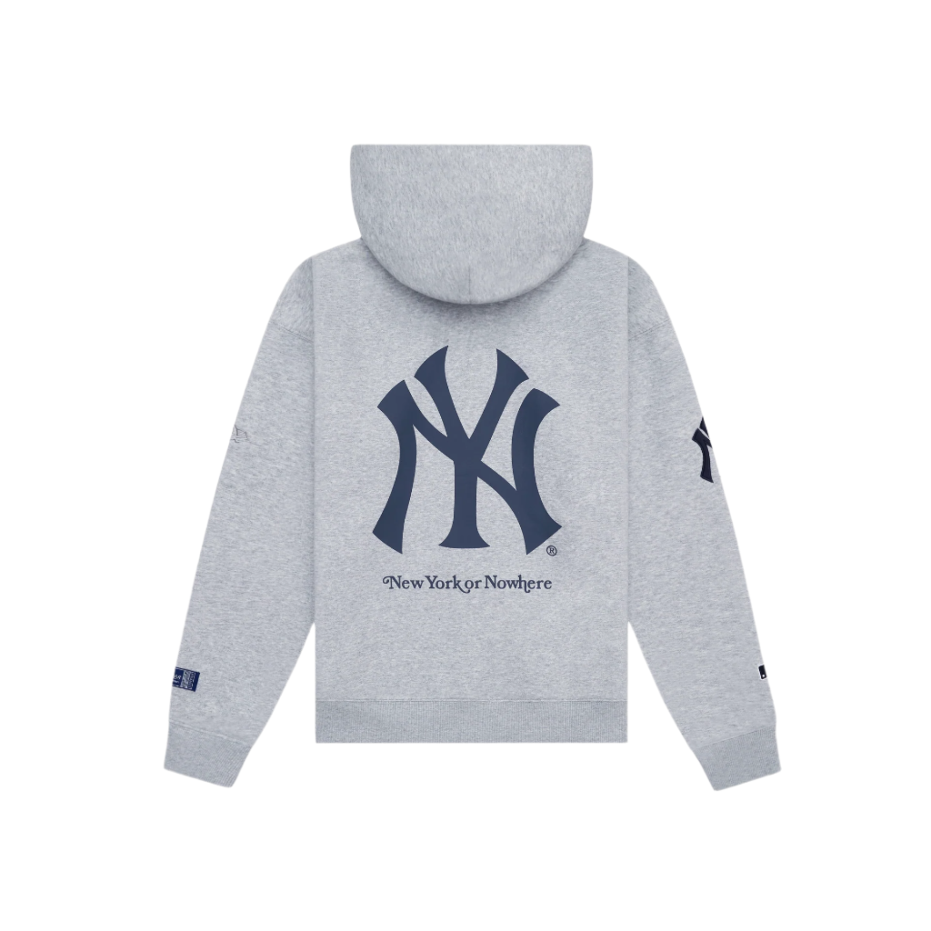 New York or Nowhere x New York Yankees Heather Gray Full-Zip Hoodie - Image 2