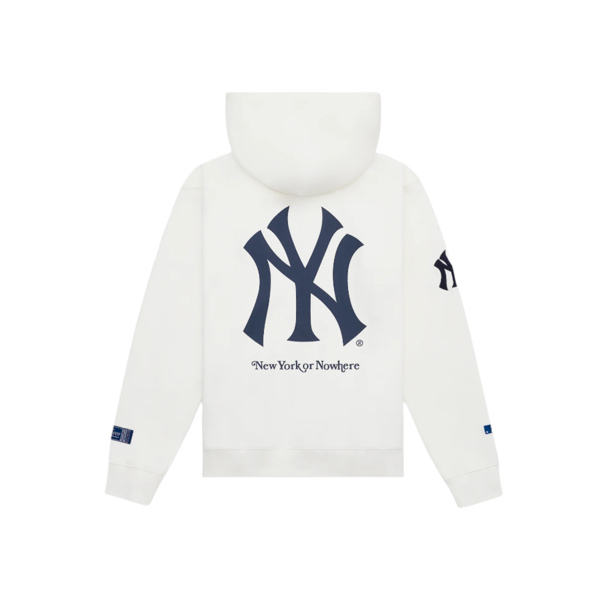 New York or Nowhere x New York Yankees Optic White Full-Zip Hoodie - Image 2